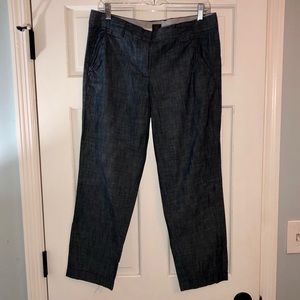 J. Crew 8 City Fit chambray pants